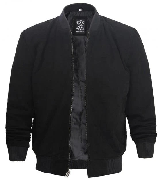Adamsville Mens Black Suede Jacket