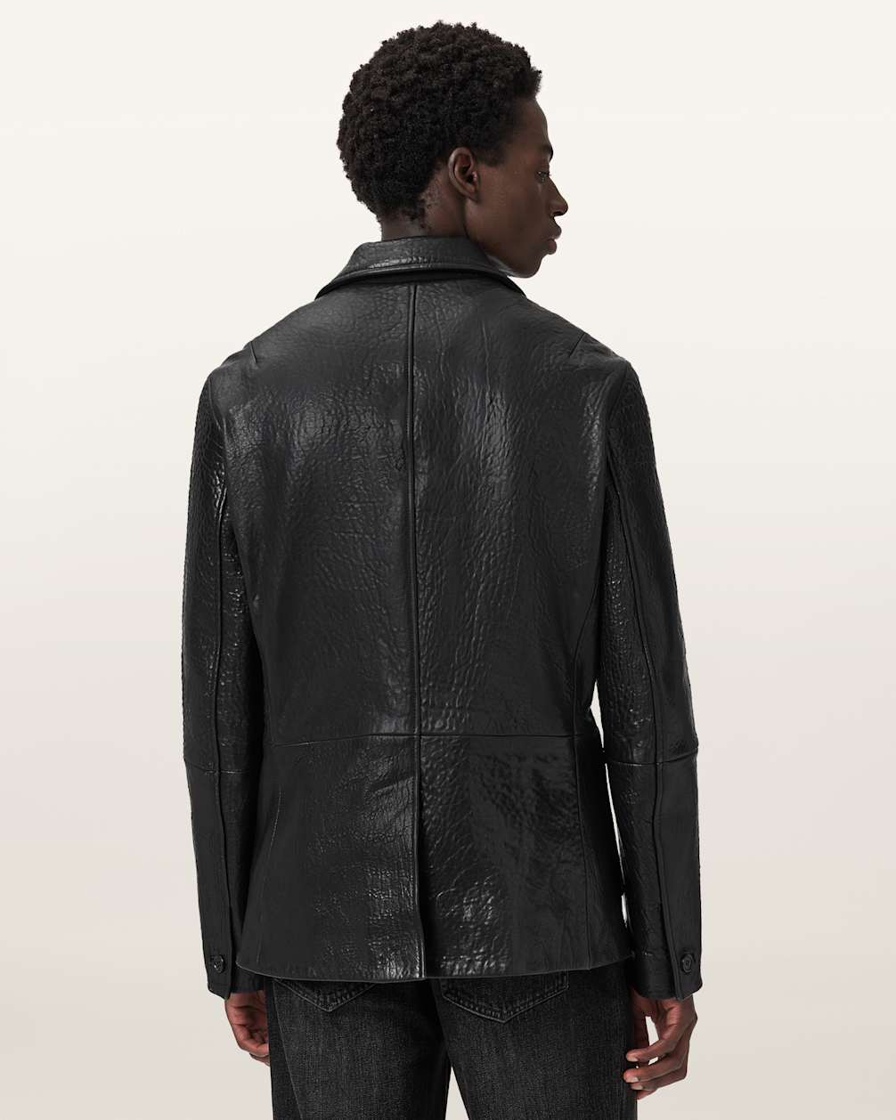 Shadwell Single Breasted Leather Blazer