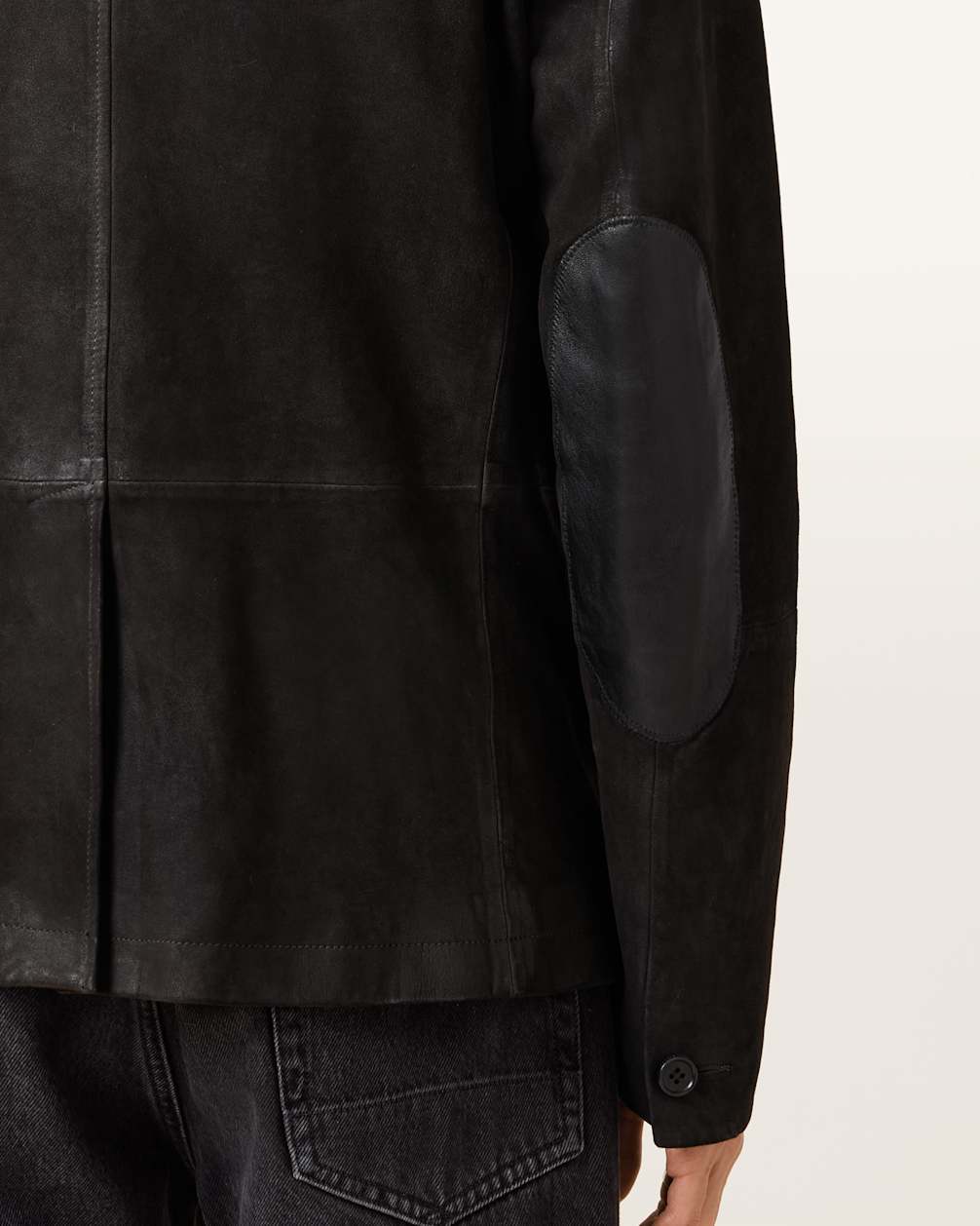 Survey Double Layered Leather Blazer