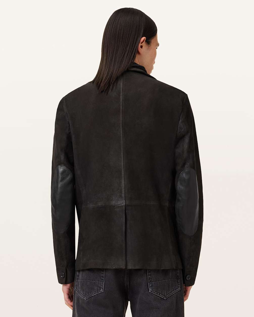 Survey Double Layered Leather Blazer