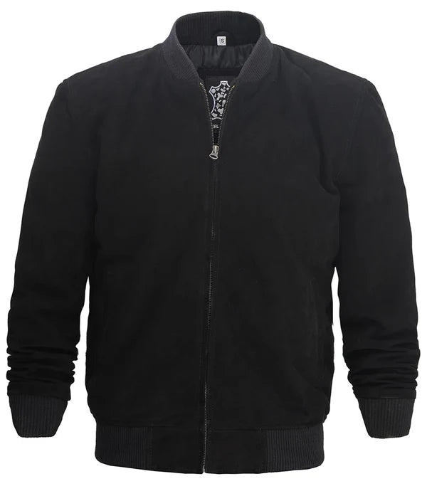 Adamsville Mens Black Suede Jacket