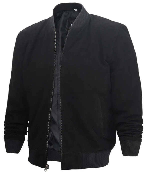 Adamsville Mens Black Suede Jacket